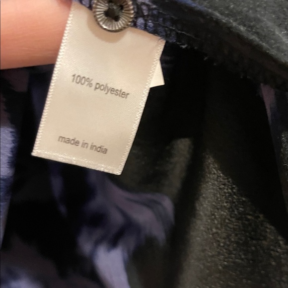 Maurices Black and Blue Floral Blouse - Picture 3 of 6